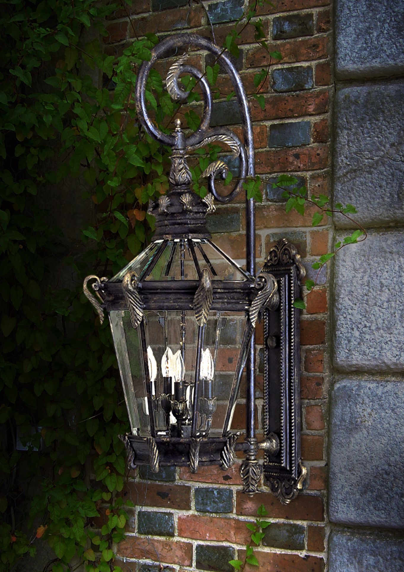 Stratford Hall 40" High Large Outdoor Wall Lantern