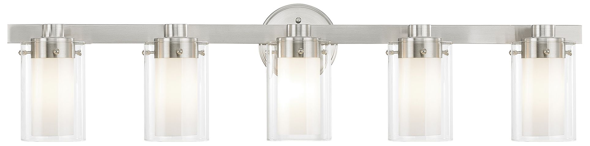 Manhattan 5 Light Brushed Nickel Bath Vanity