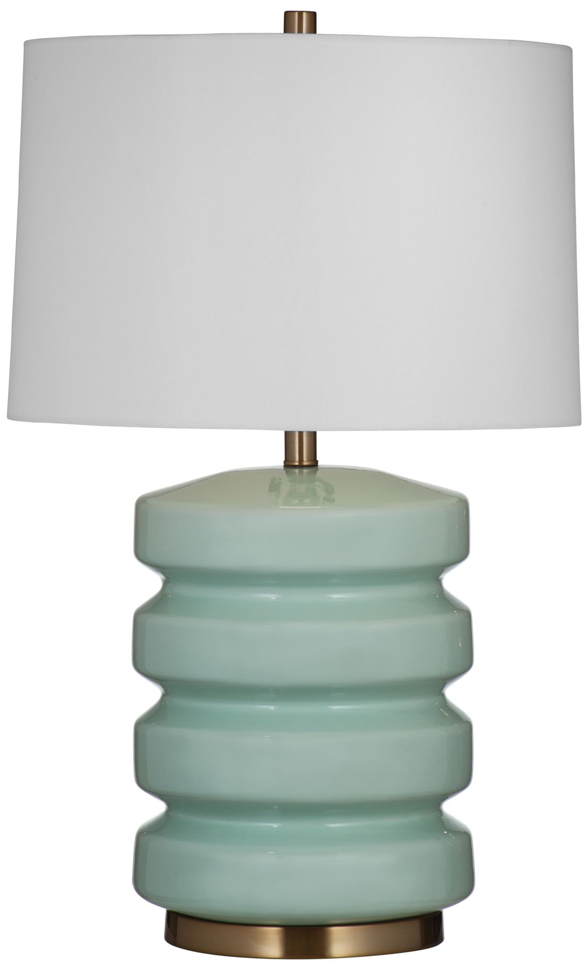 Marzz 28" Art Deco Styled Green Table Lamp