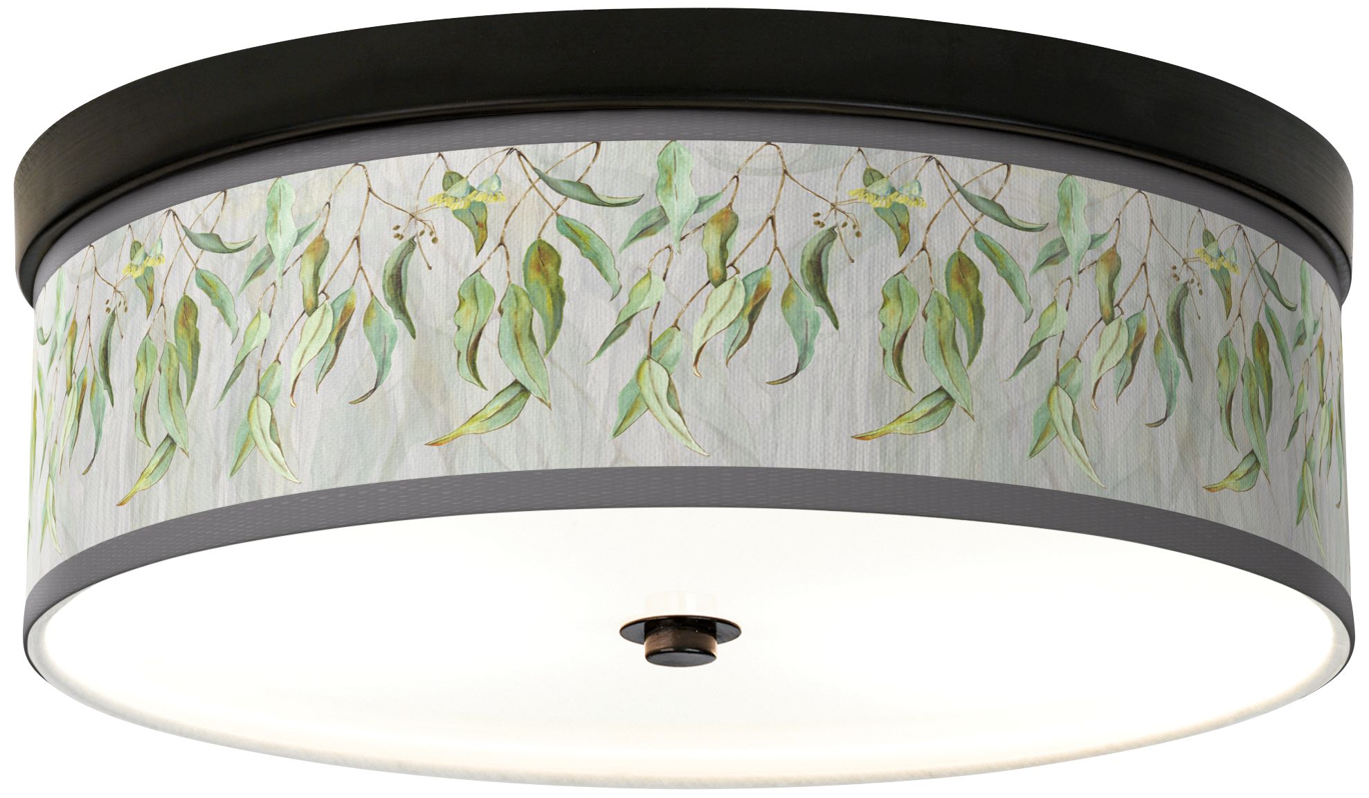 Eucalyptus Giclee Energy Efficient Bronze Ceiling Light