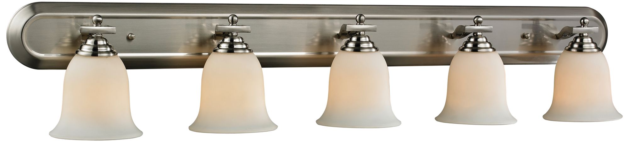 Lagoon by Z-Lite Brushed Nickel 5 Light Vanity