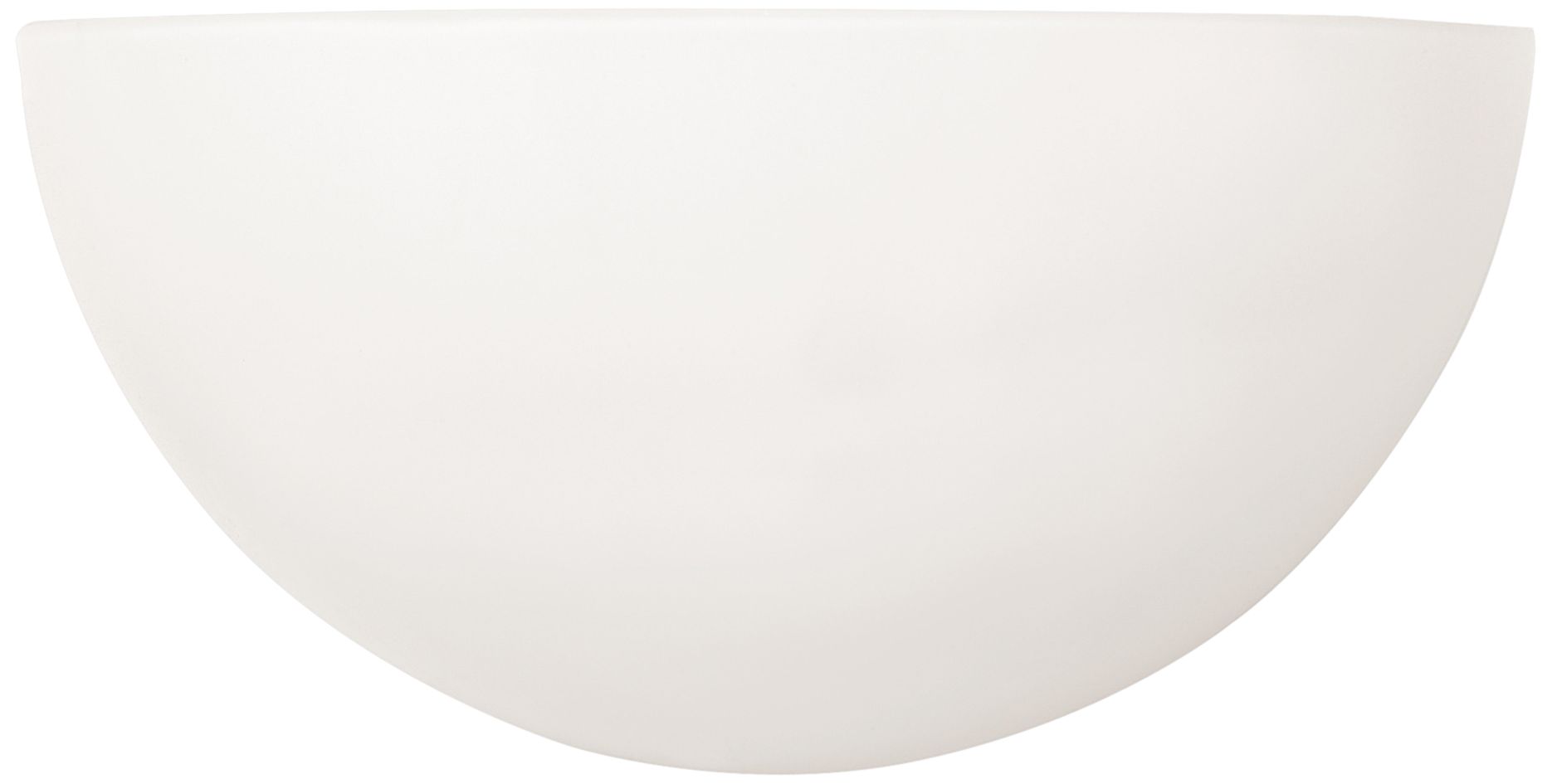 Crescent 5" High Matte White Opal Glass Wall Sconce