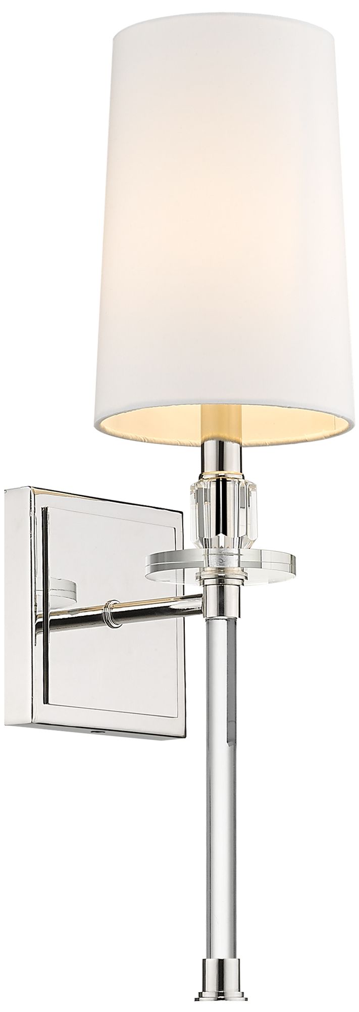 Sophia by Z-Lite Polished Nickel 1 Light Wall Sconce