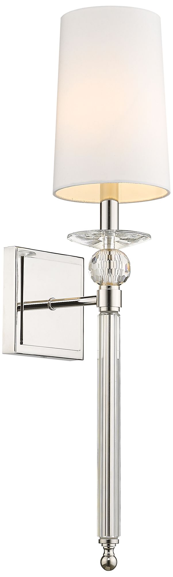 Ava by Z-Lite Polished Nickel 1 Light Wall Sconce