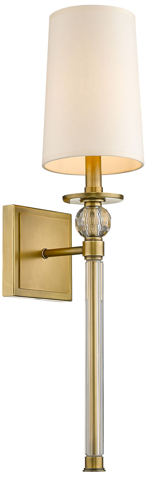 Mia by Z-Lite Rubbed Brass 1 Light Wall Sconce