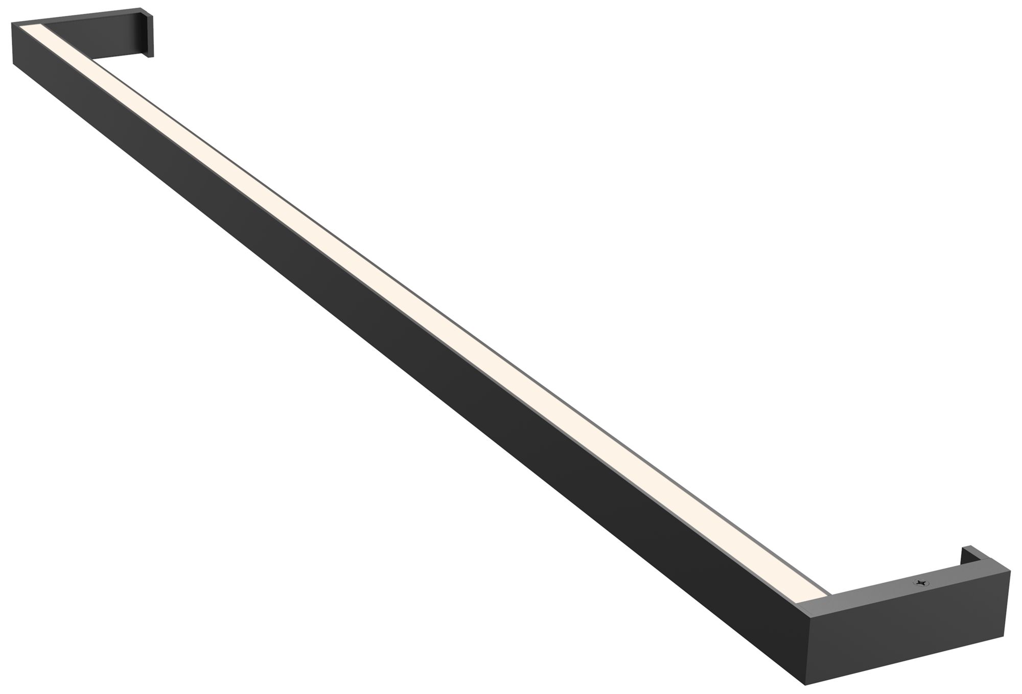 Thin-Line 36" Wide Satin Black LED Wall Bar