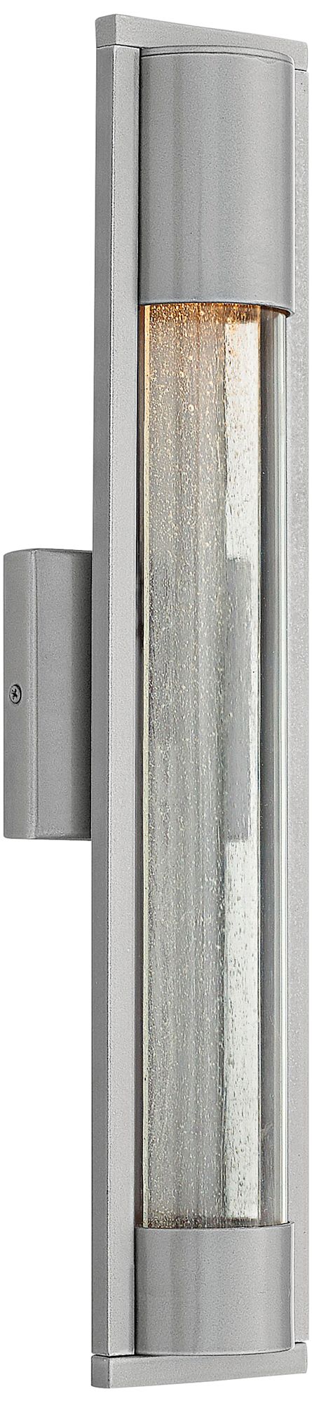 Hinkley Mist 22" High Titanium Outdoor Wall Light