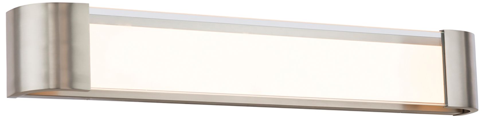 Melrose 4"H x 32"W 1-Light Linear Bath Bar in Brushed Nickel