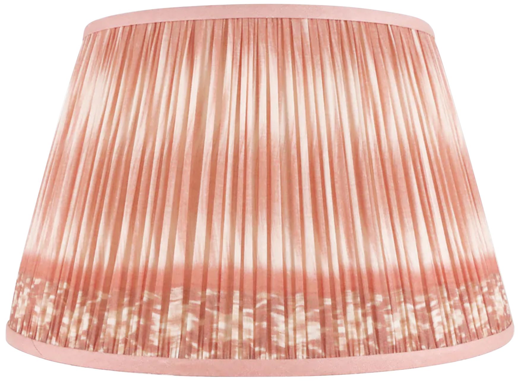 Coral Ikat Print Pleated Empire Lamp Shade 13x18x12 (Spider)