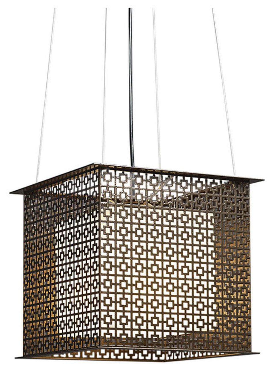 Clarus 12" Wide Black and Opal Acrylic Pendant LED Retrofit