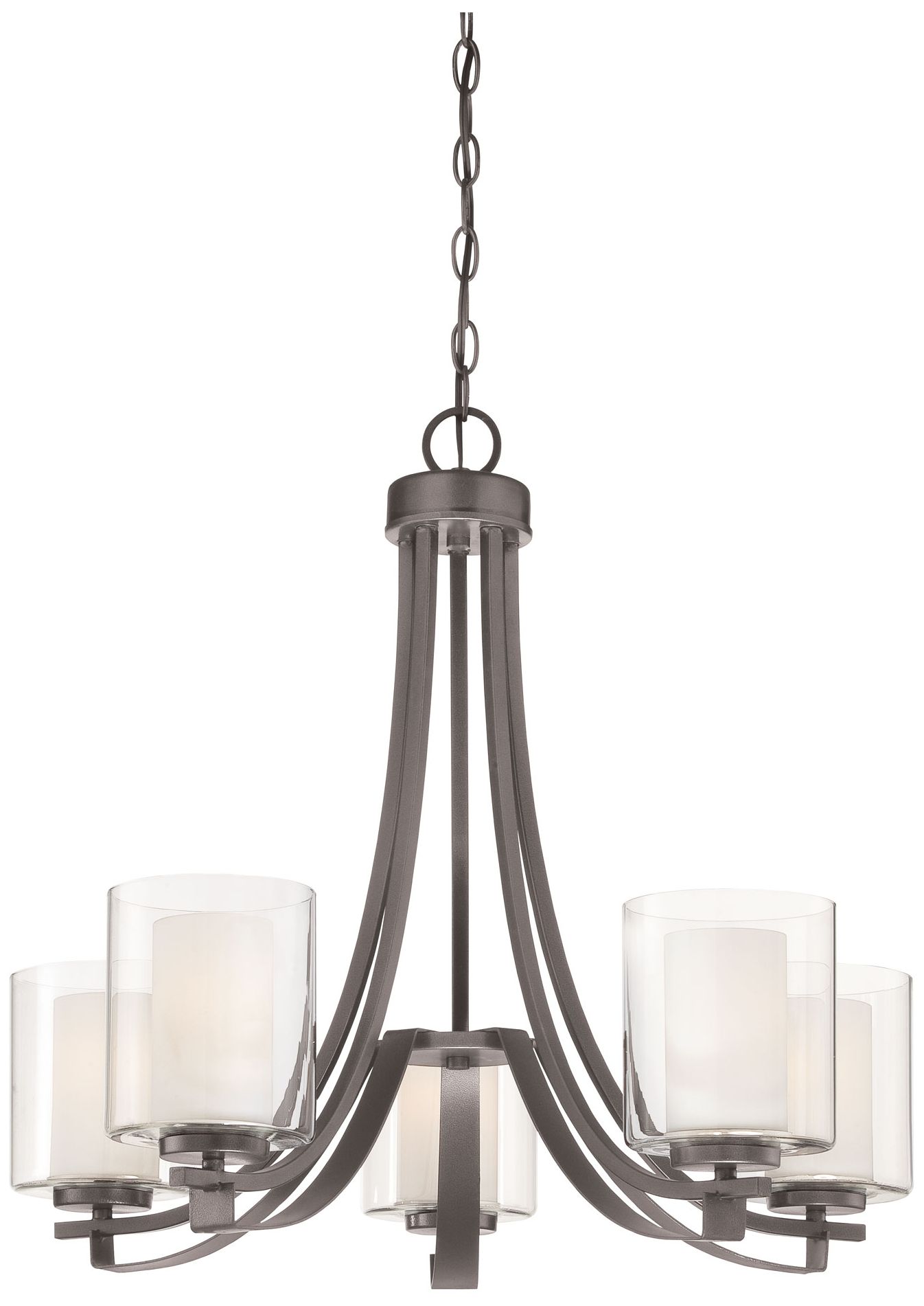 Minka-Lavery Parsons Studio 5-Light Smoked Iron Chandelier