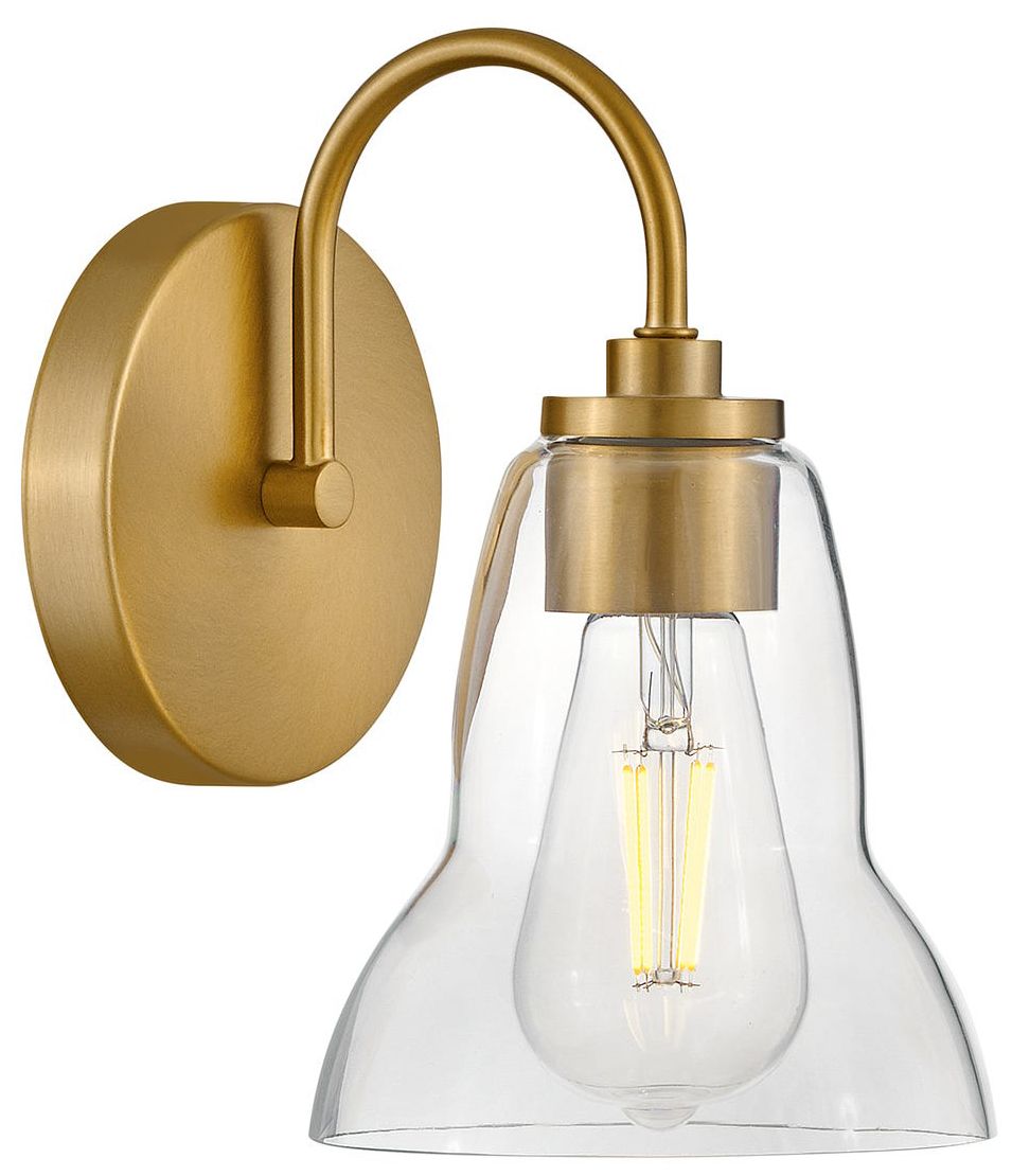 LARK VERA Small Single Light Vanity Lacquered Brass