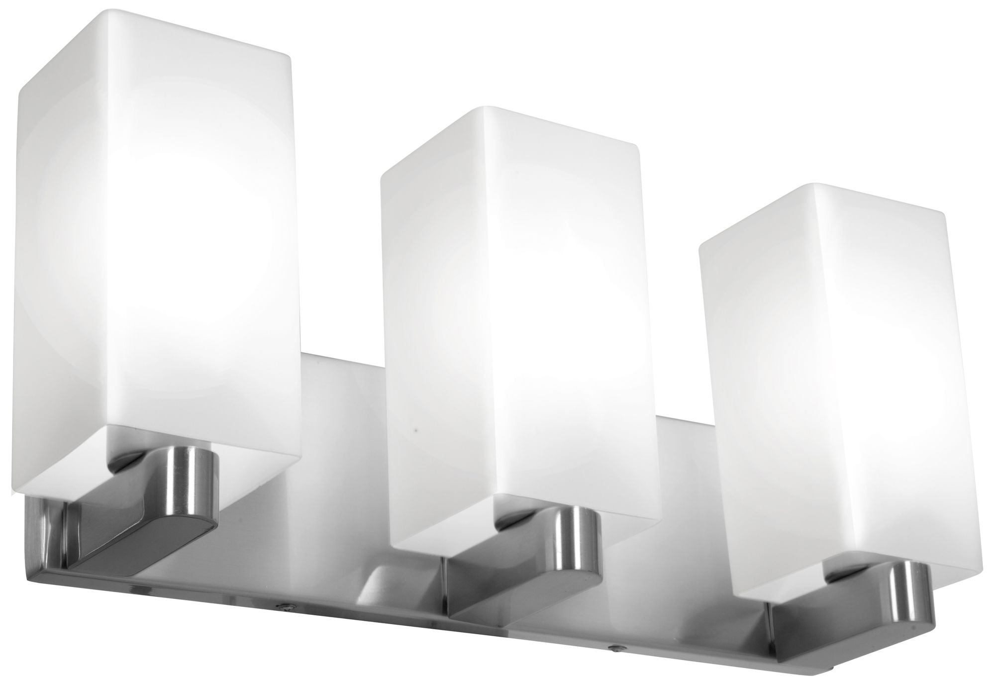 Archi - 18" E26 LED Wall/Vanity - Brushed Steel Finish, Opal Glass Dif