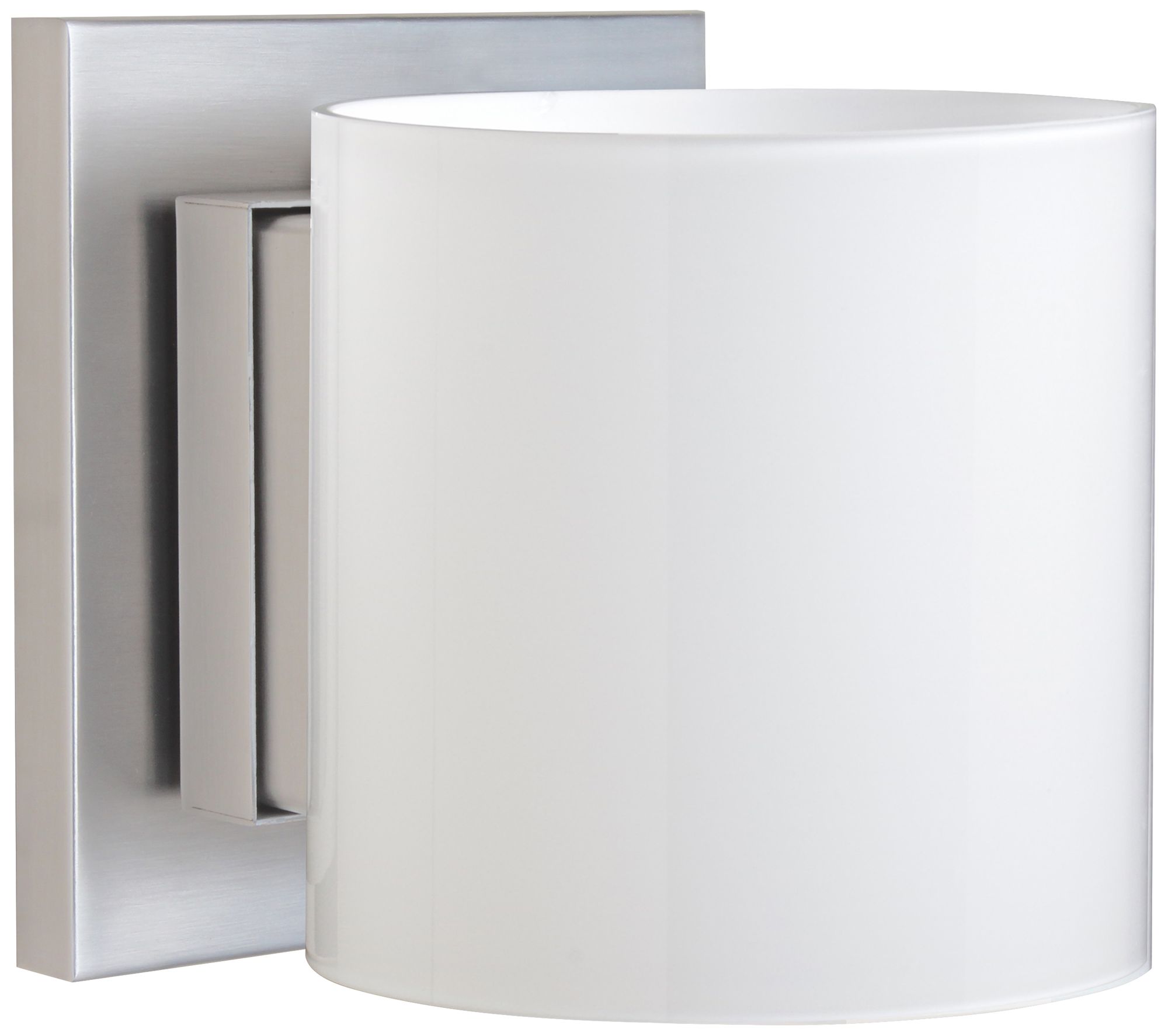 Besa Pogo 5 1/2" High Satin Nickel Wall Sconce