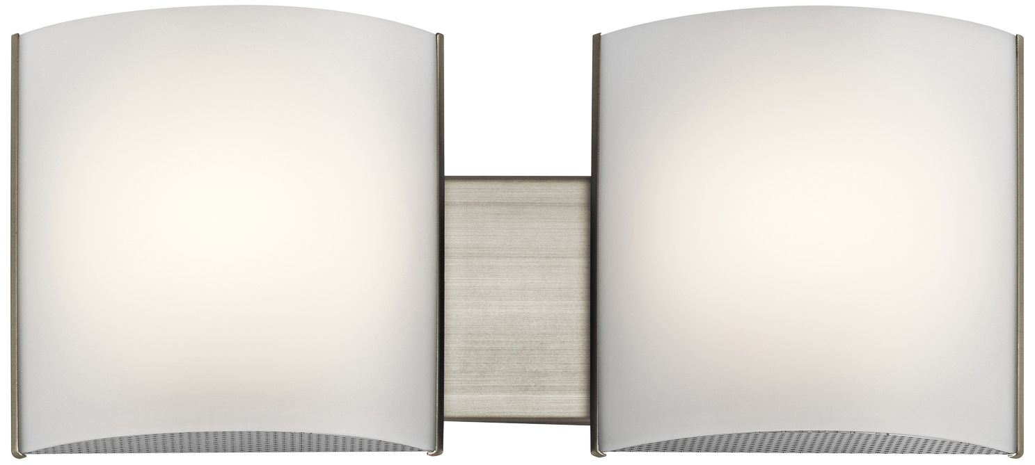 Kichler Georgian 6" High Brushed Nickel 2-LED Wall Sconce