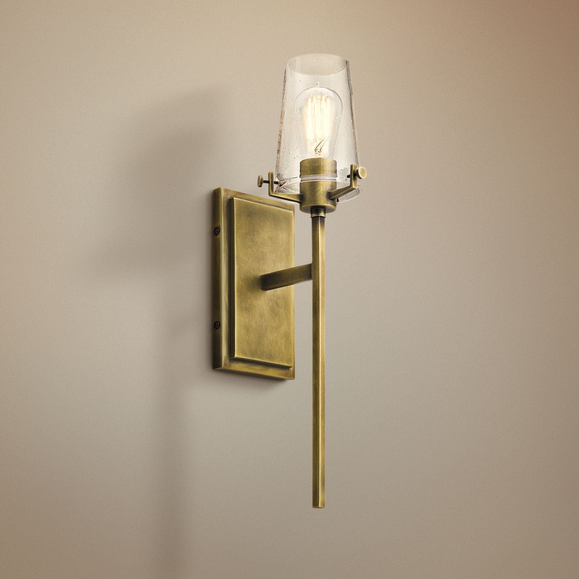 Kichler Alton 22" High Natural Brass Wall Sconce