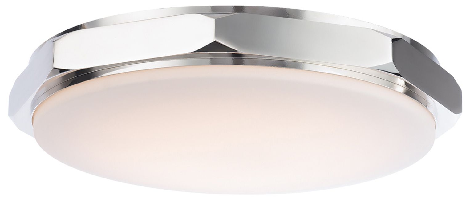 Grommet 3.25"H x 16"W 1-Light Flush Mount in Polished Nickel