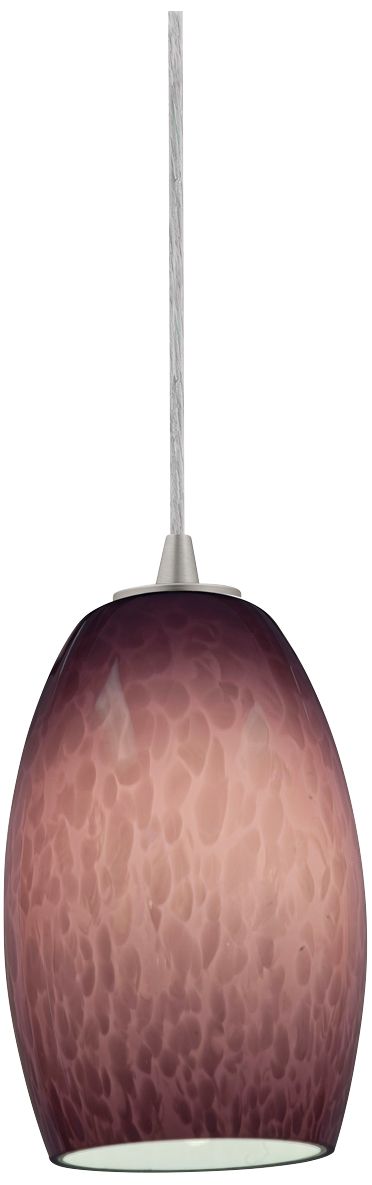 Access Lighting Sydney Brushed Steel - Plum Mini Pendant