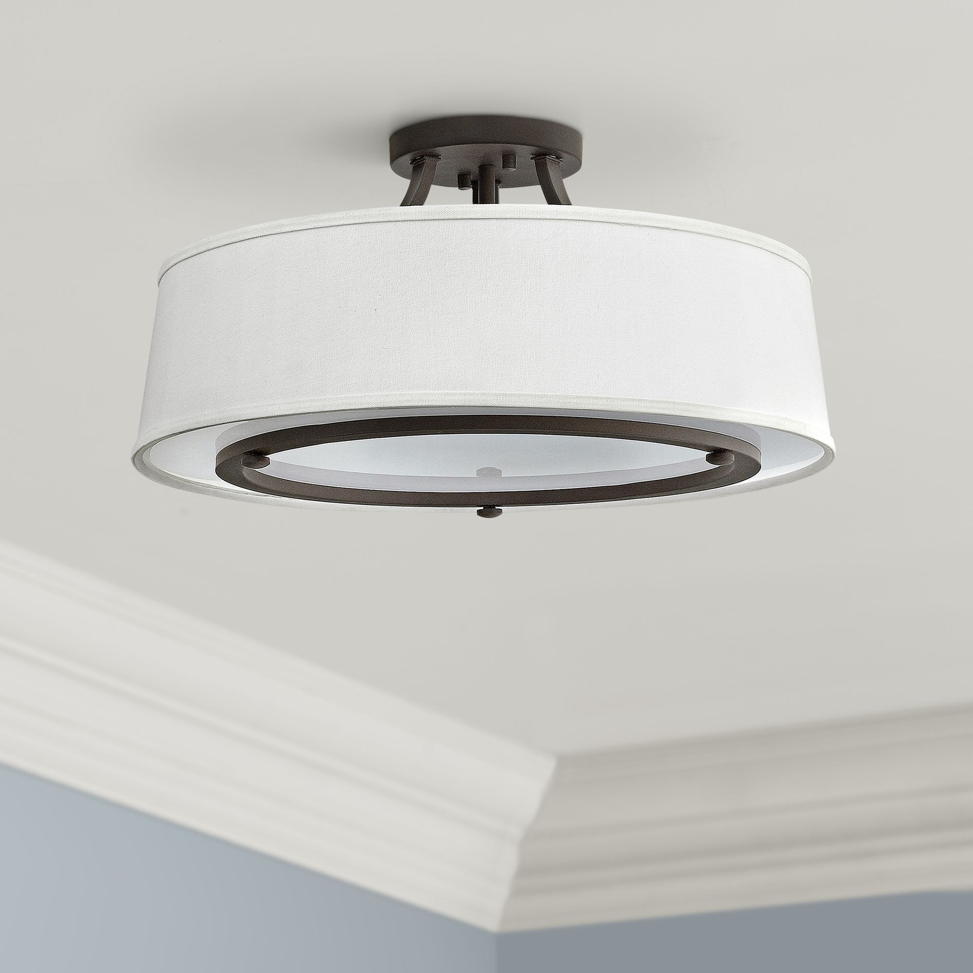 Hinkley Harrison 20" Wide Buckeye Bronze Ceiling Light