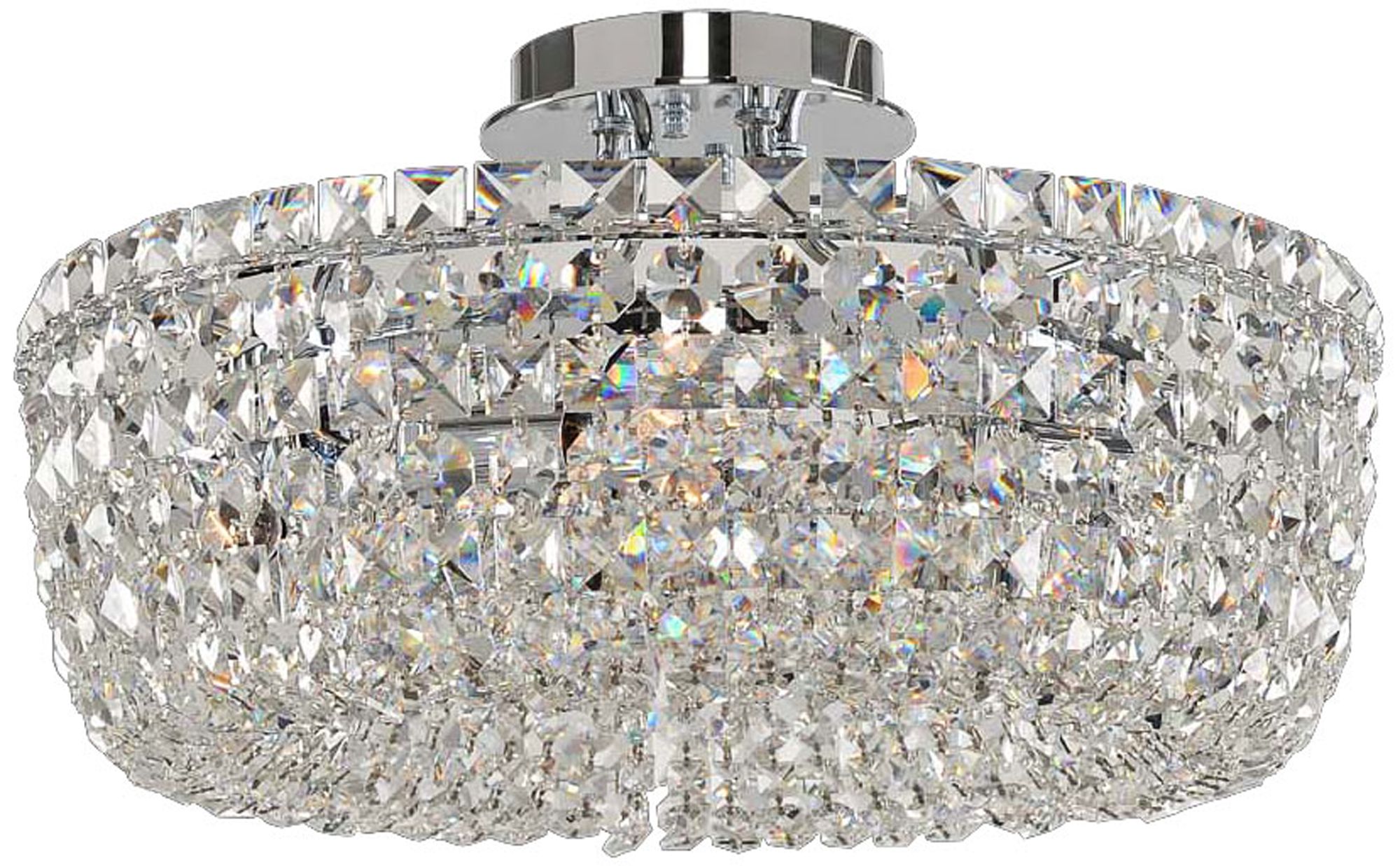 Cessano 18" Wide Polished Chrome 5-Light Ceiling Light