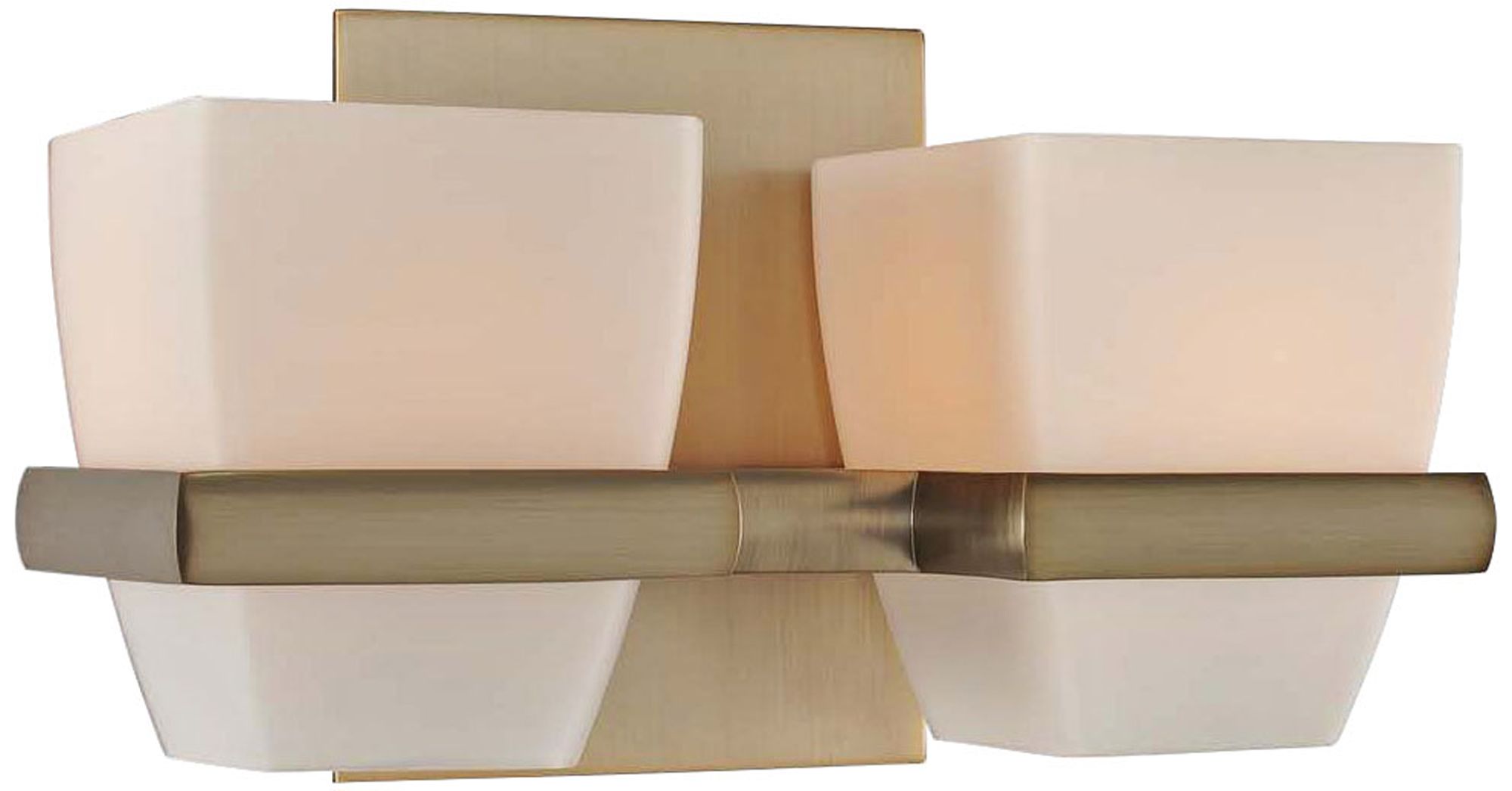 Malibu 10" Wide Brushed Bronze 2-Light Bath Light