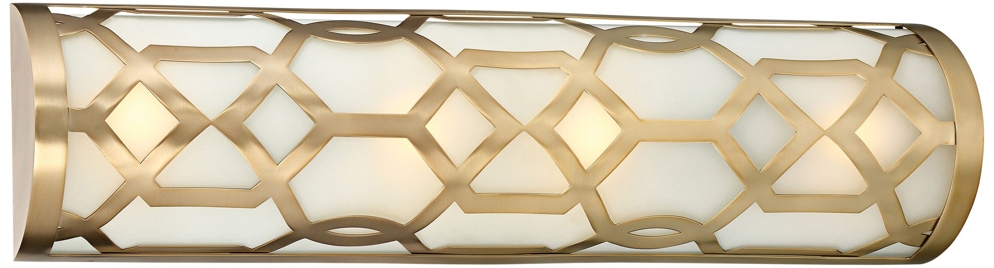 Crystorama Jennings 24" Wide Aged Brass LED Bath Light