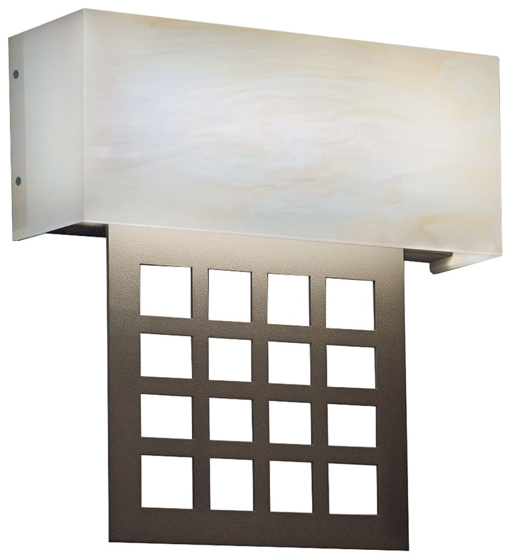 Modelli 14 1/2"H Cast Bronze and Caramel Onyx ADA Sconce LED