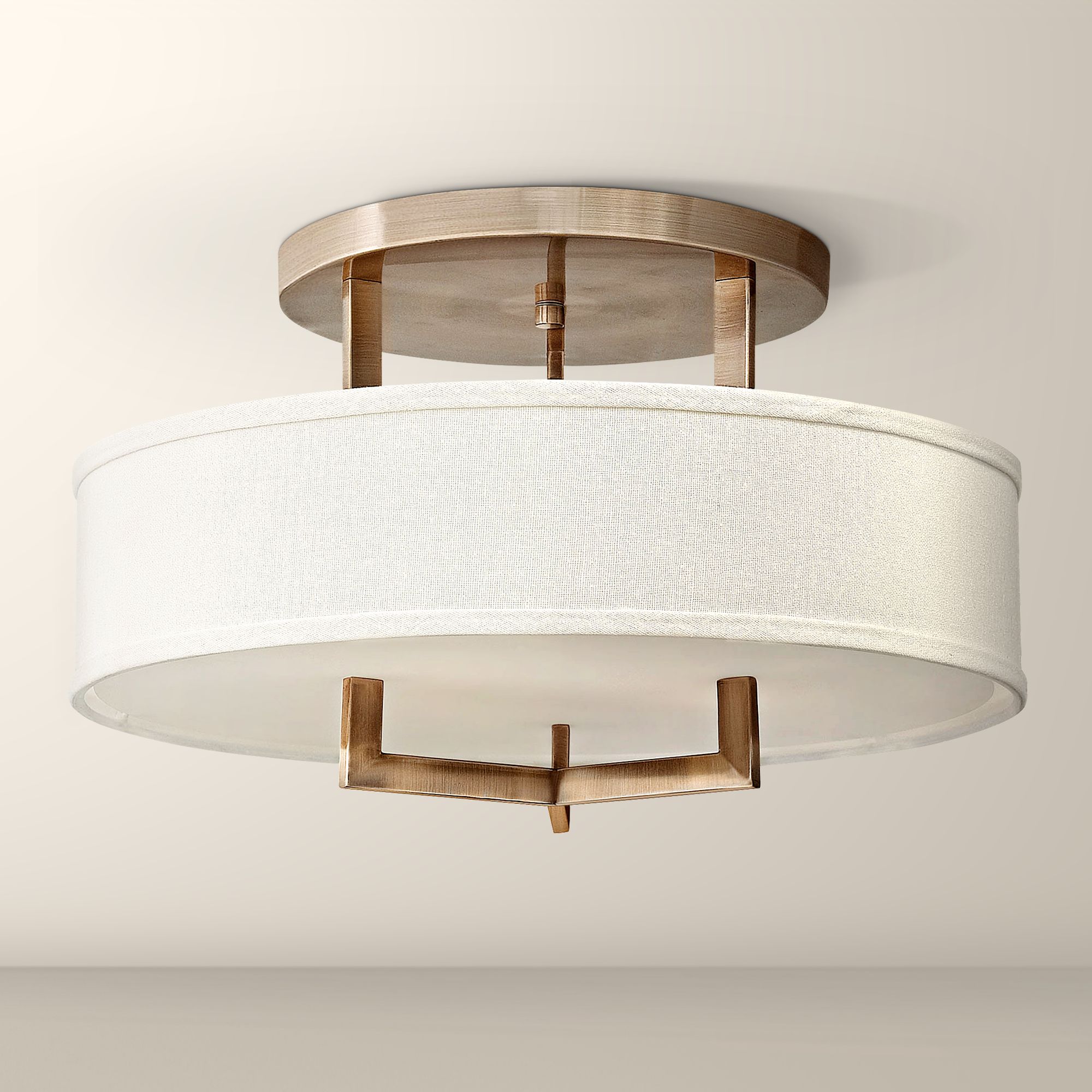 Hinkley Hampton 20" Wide Brushed Bronze Ceiling Light