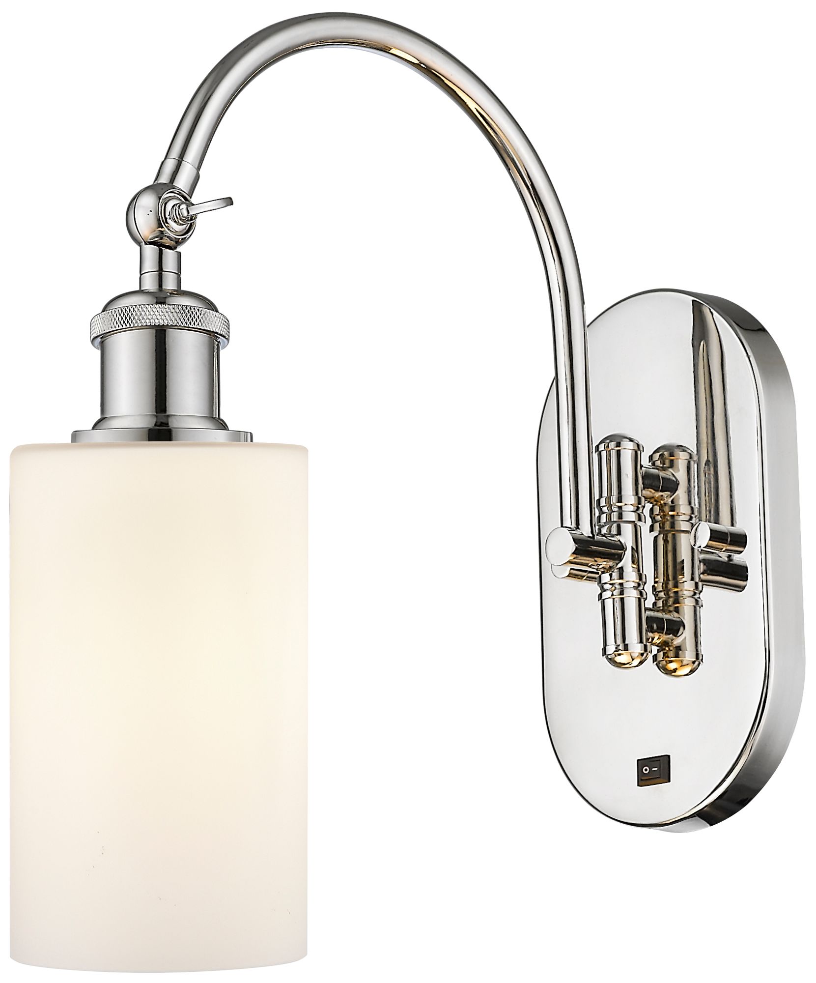 Ballston Clymer 5" LED Sconce - Nickel Finish - Matte White Shade