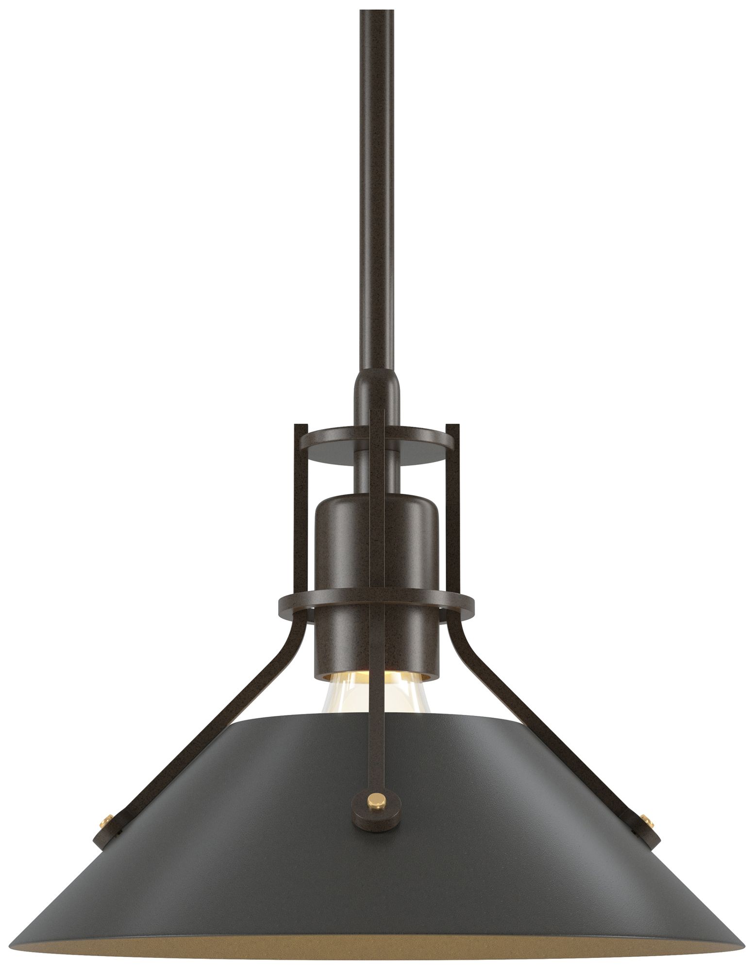 Henry 9.2" Wide Dark Smoke Accented Bronze Mini-Pendant