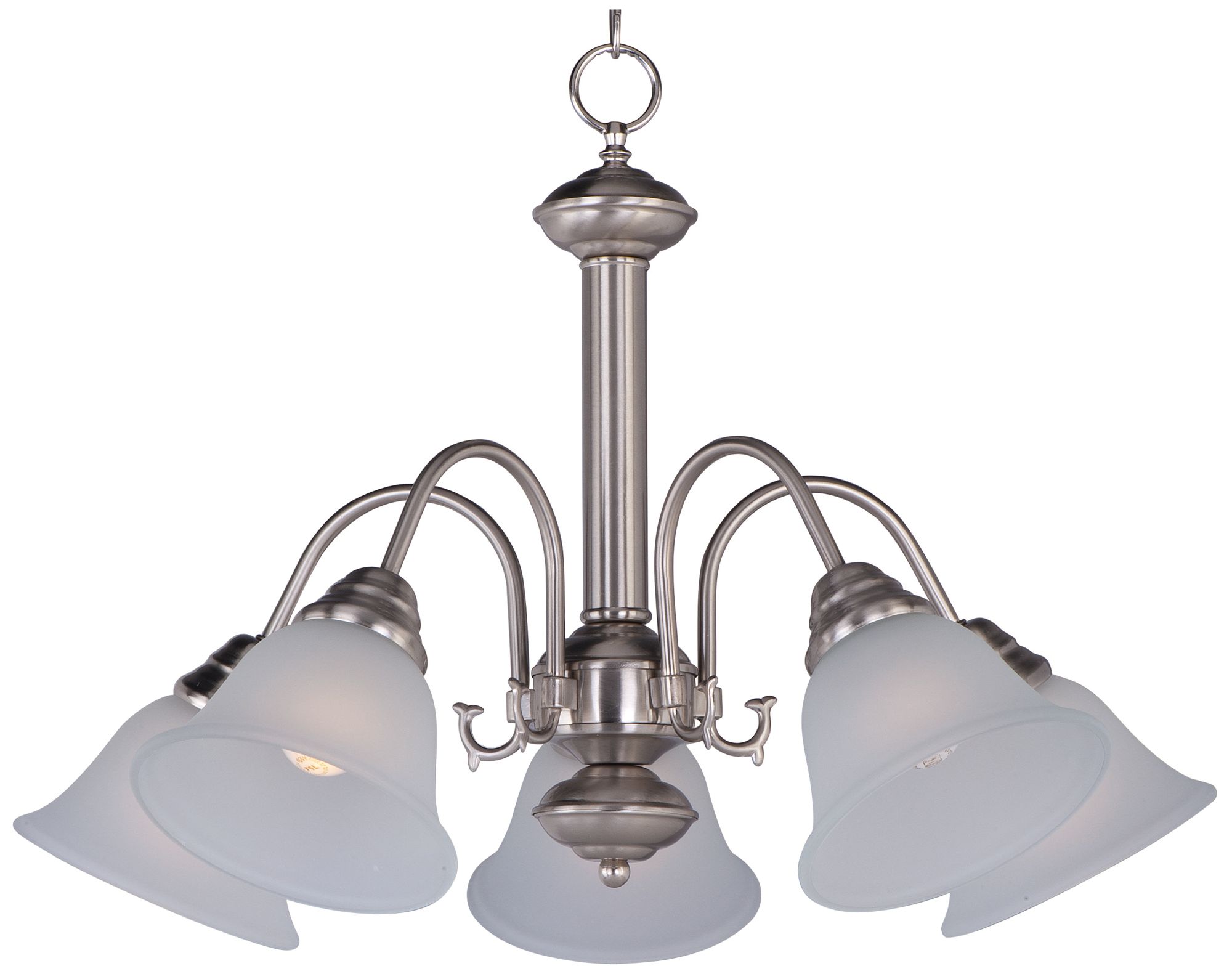 Malaga 5-Light 24" Wide Satin Nickel Chandelier