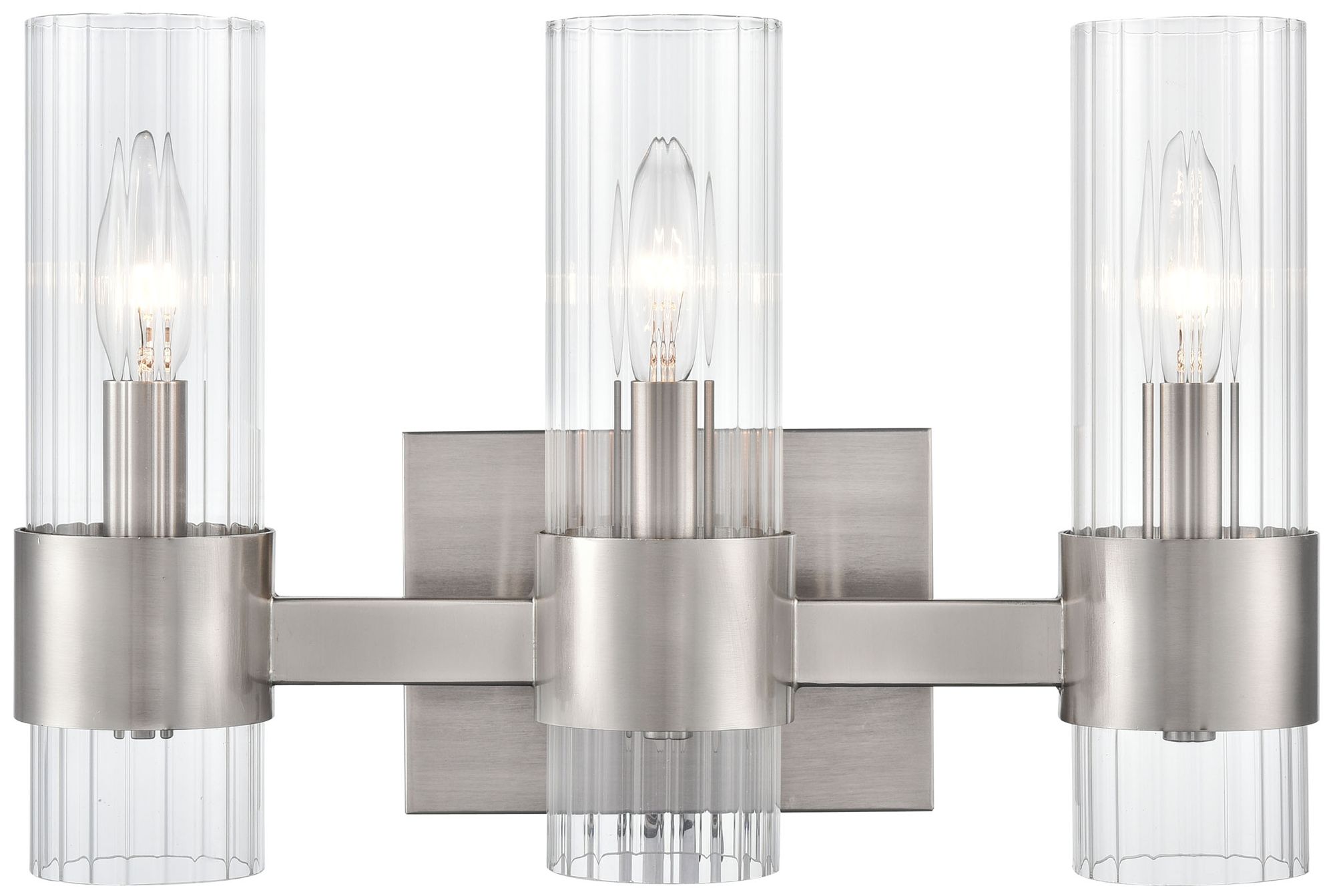 Millennium Lighting Caberton 3 Light Vanity Fixture in Brushed Nickel