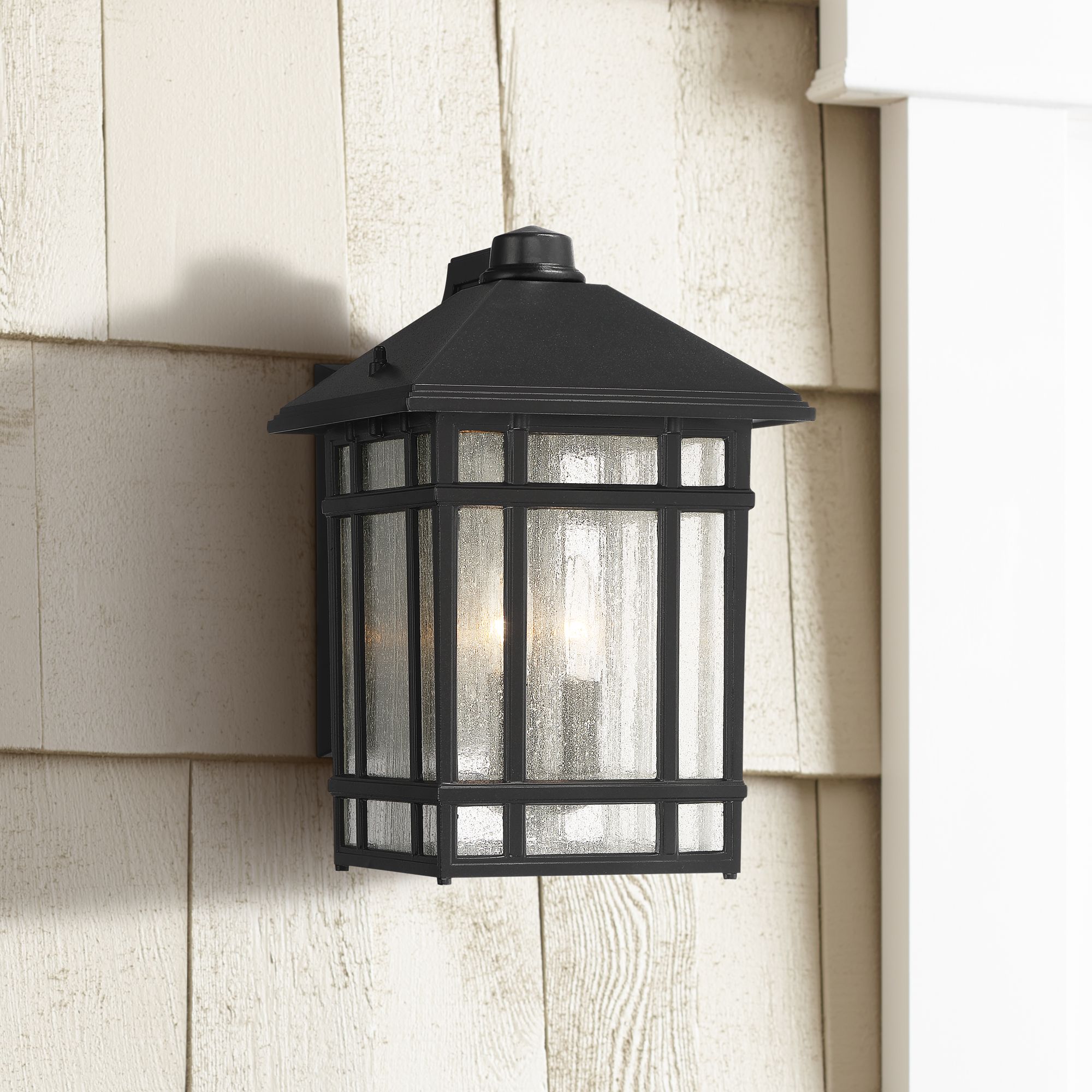 Sierra Craftsman 15 1/4" High Black Finish Outdoor Wall Light