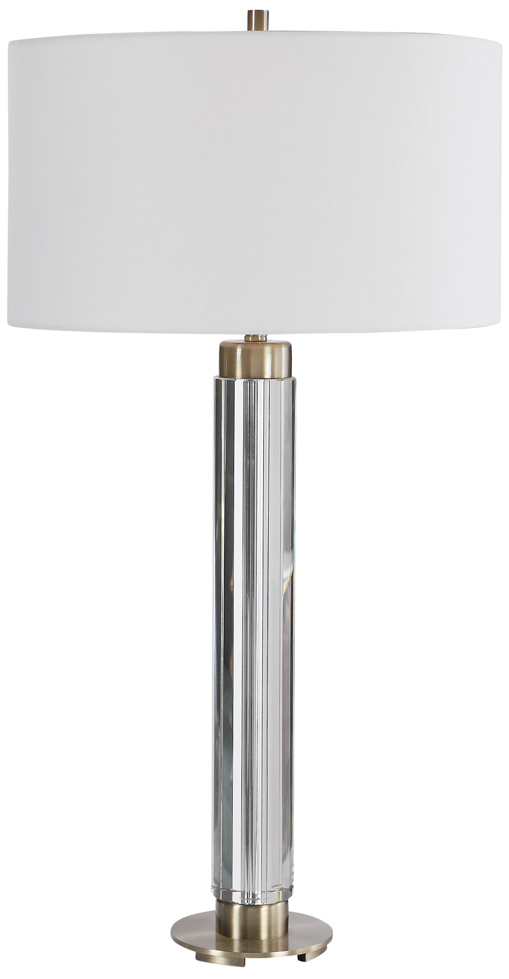 Davies Steel and Brass Table Lamp