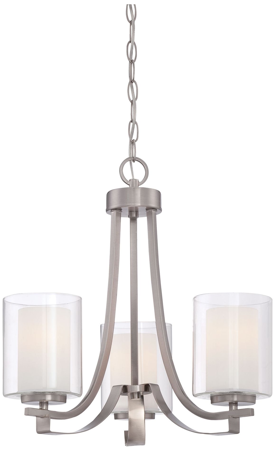 Minka-Lavery  Parsons Studio 3-Light Brushed Nickel Mini Chandelier