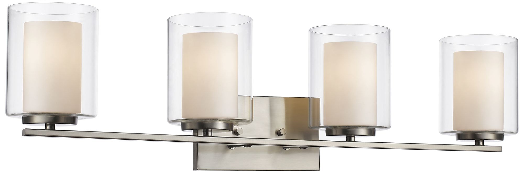 Willow by Z-Lite Brushed Nickel 4 Light Vanity