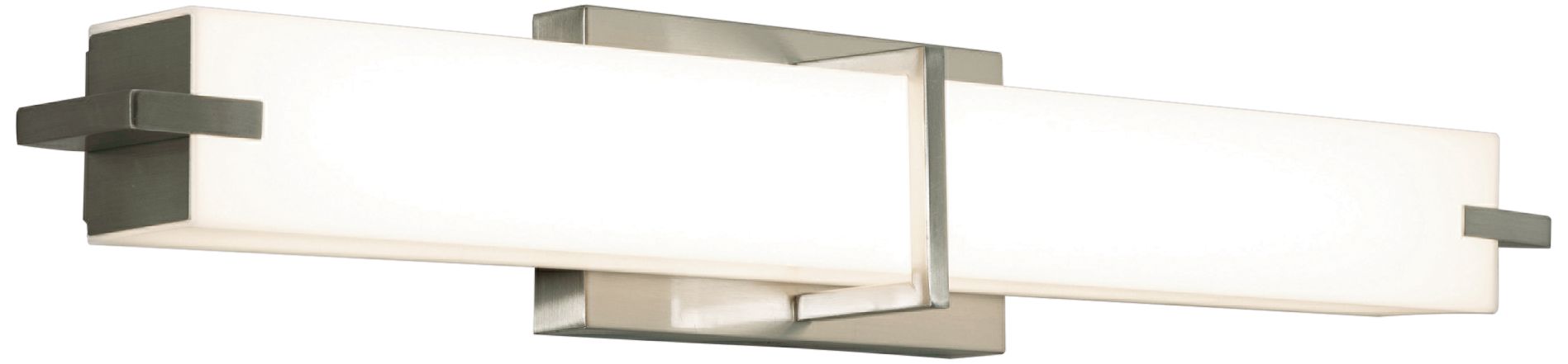 Miller 35 3/4" Wide Satin Nickel LED Bath Light