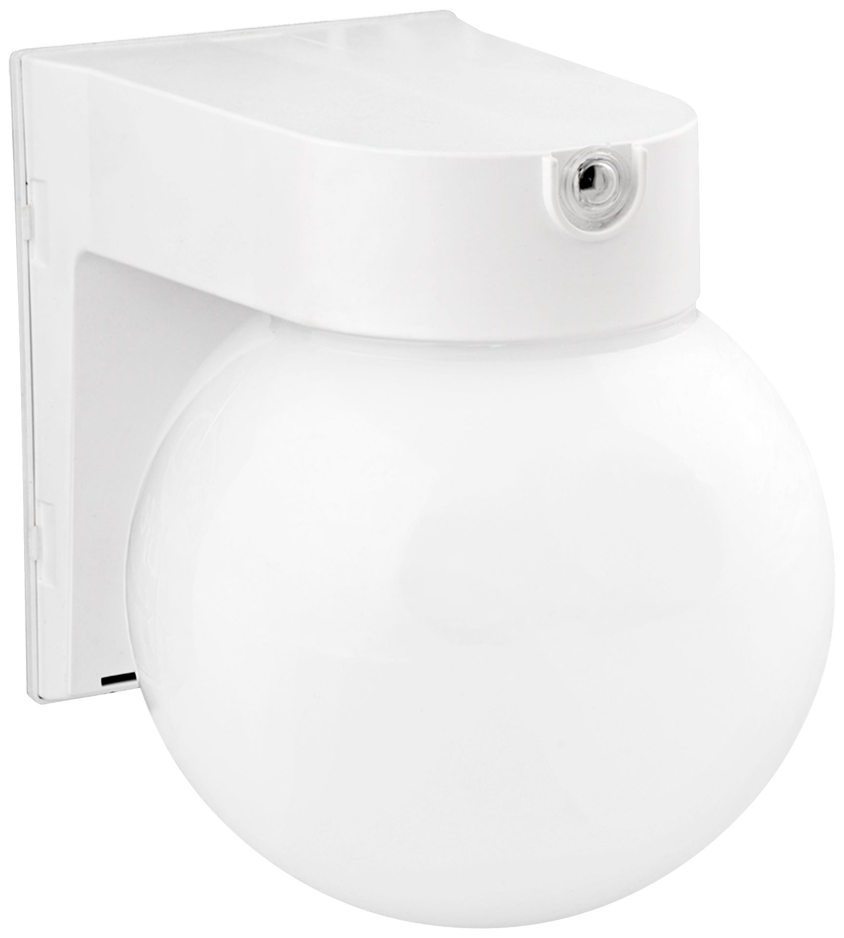 White Globe 7 1/4" High LED Outdoor Wall Light