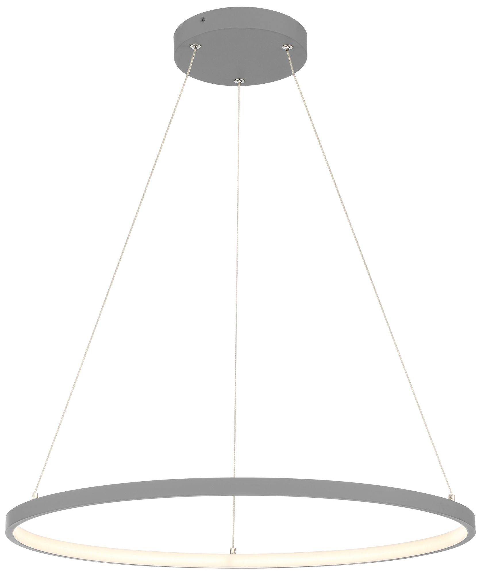 Access Lighting Anello 23.5" Wide Modern Gray Ring LED Pendant