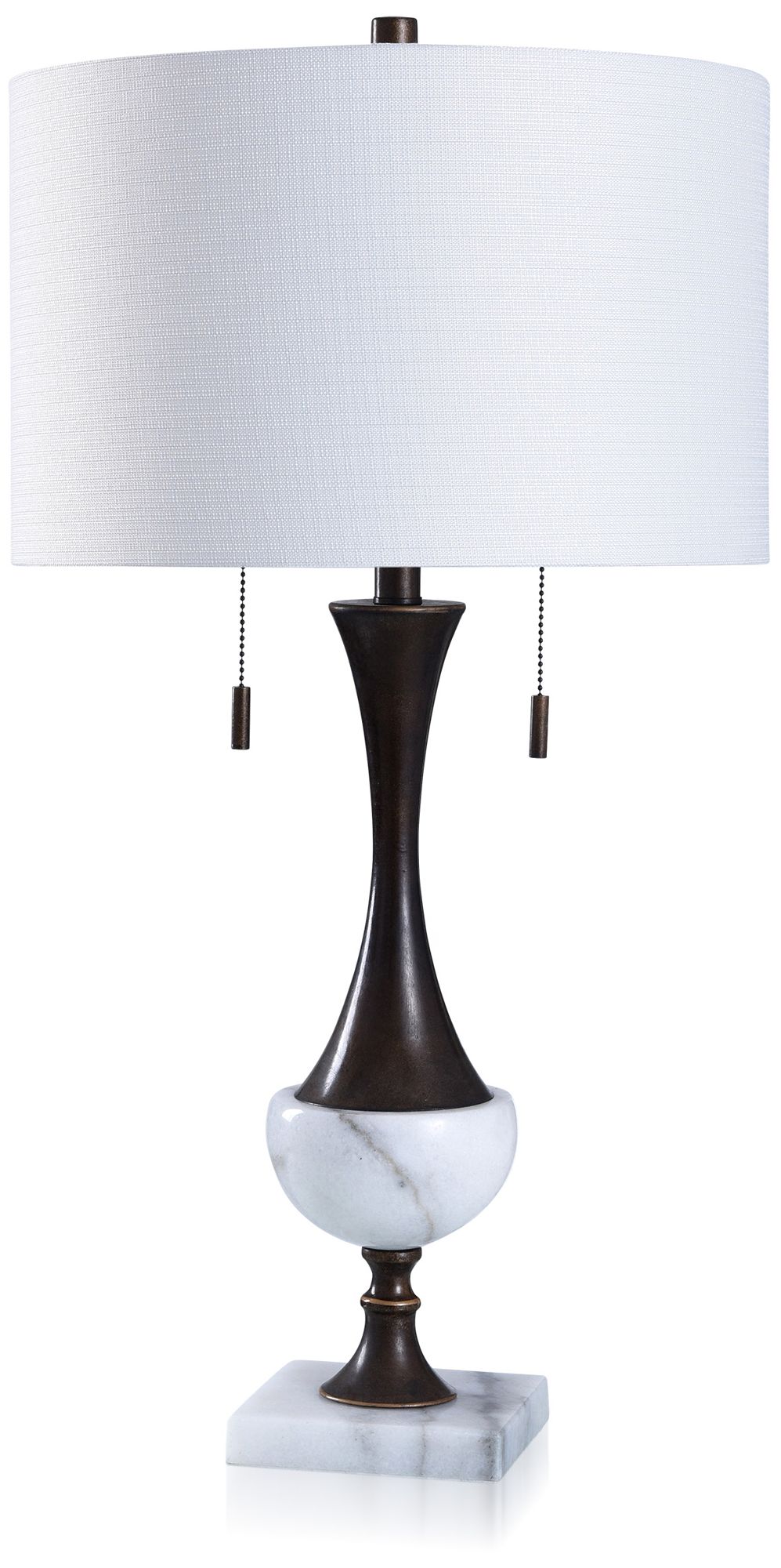 Gemma - Bronze/Solid White Table Lamp