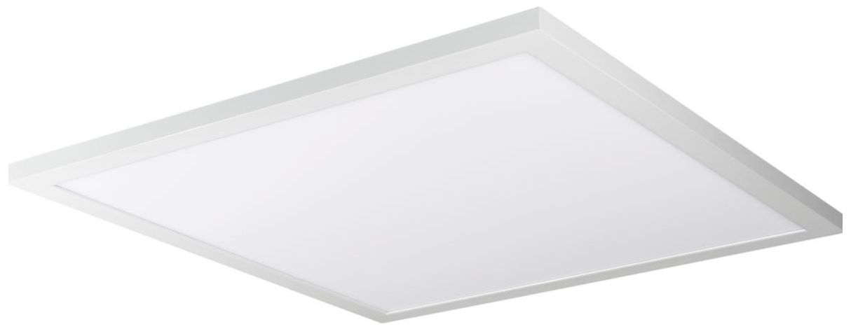 45W; 24 in.; x 24 in.; Surface Mount LED Fixture; 3000K; White Finish