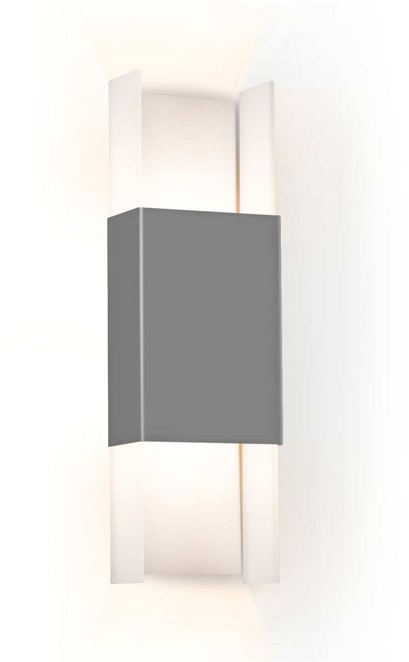 Ansa 19.25" Matte Grey 4000K LED Outdoor Sconce