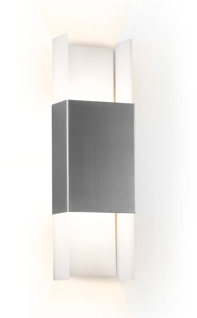 Ansa 19.25" Brushed Stainless Steel 3000K LED Outdoor Sconce