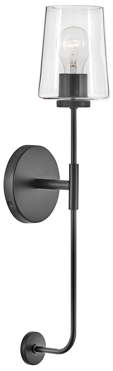 Lark-Kline Sconce-Single Light Tall Sconce-Black