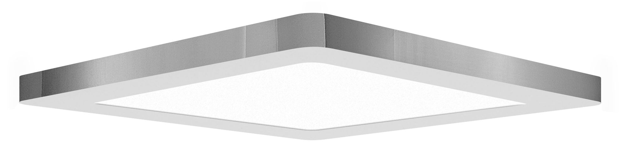 ModPLUS - Square LED Flush Mount - 9" - 120-277V - Chrome Finish