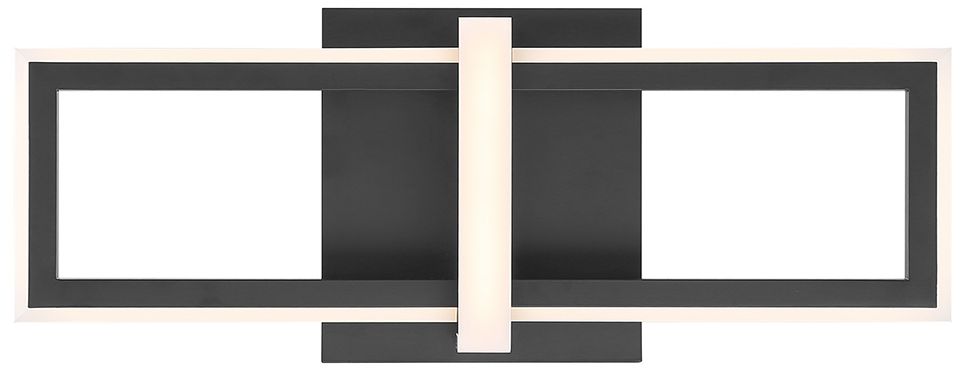 Eurofase Bordo 1 Light 16" Sconce in Black