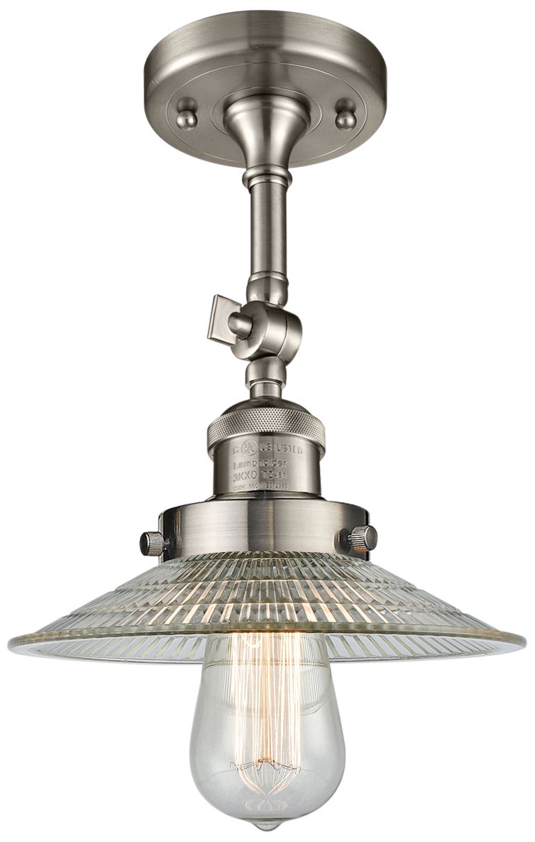 Halophane 8 1/2" Wide Satin Nickel Adjustable Ceiling Light