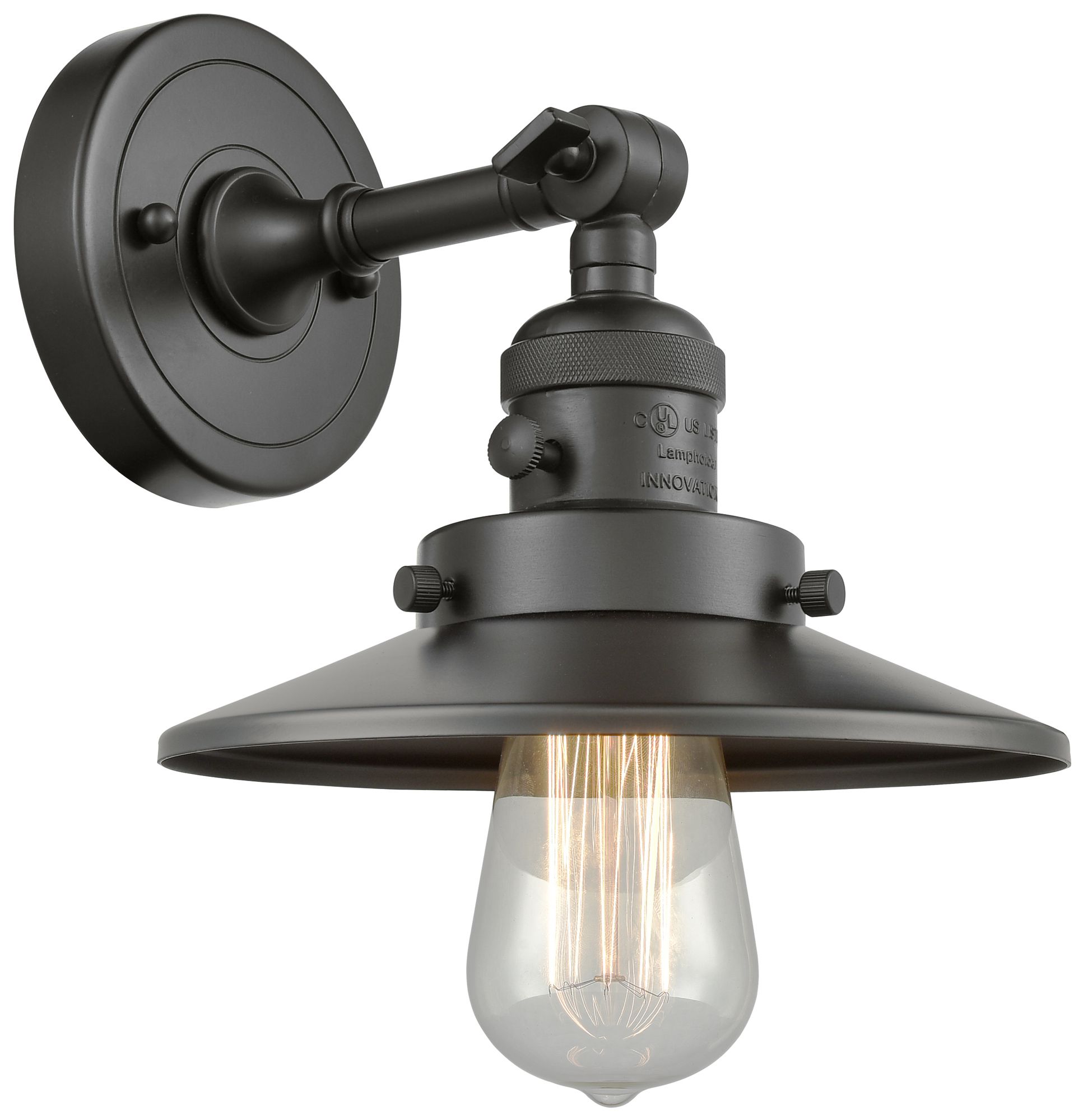 Railroad 8" Oil Rubbed Bronze Sconce