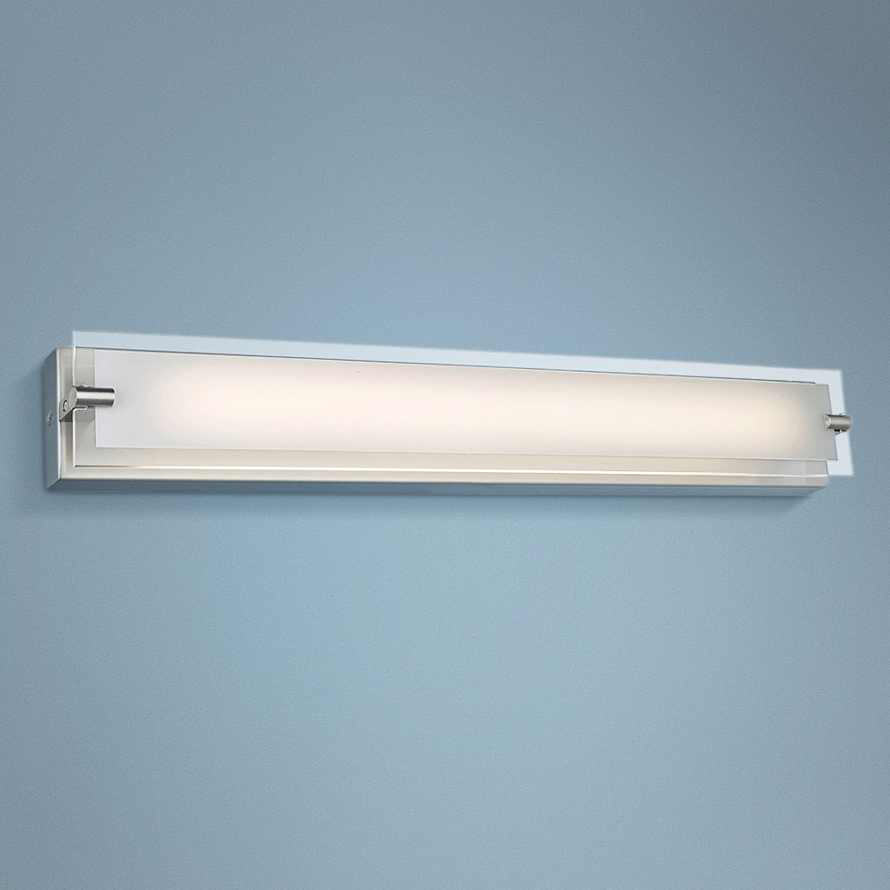 Blaze 28 1/4" Wide Brushed Nickel Modern LED Bath Light