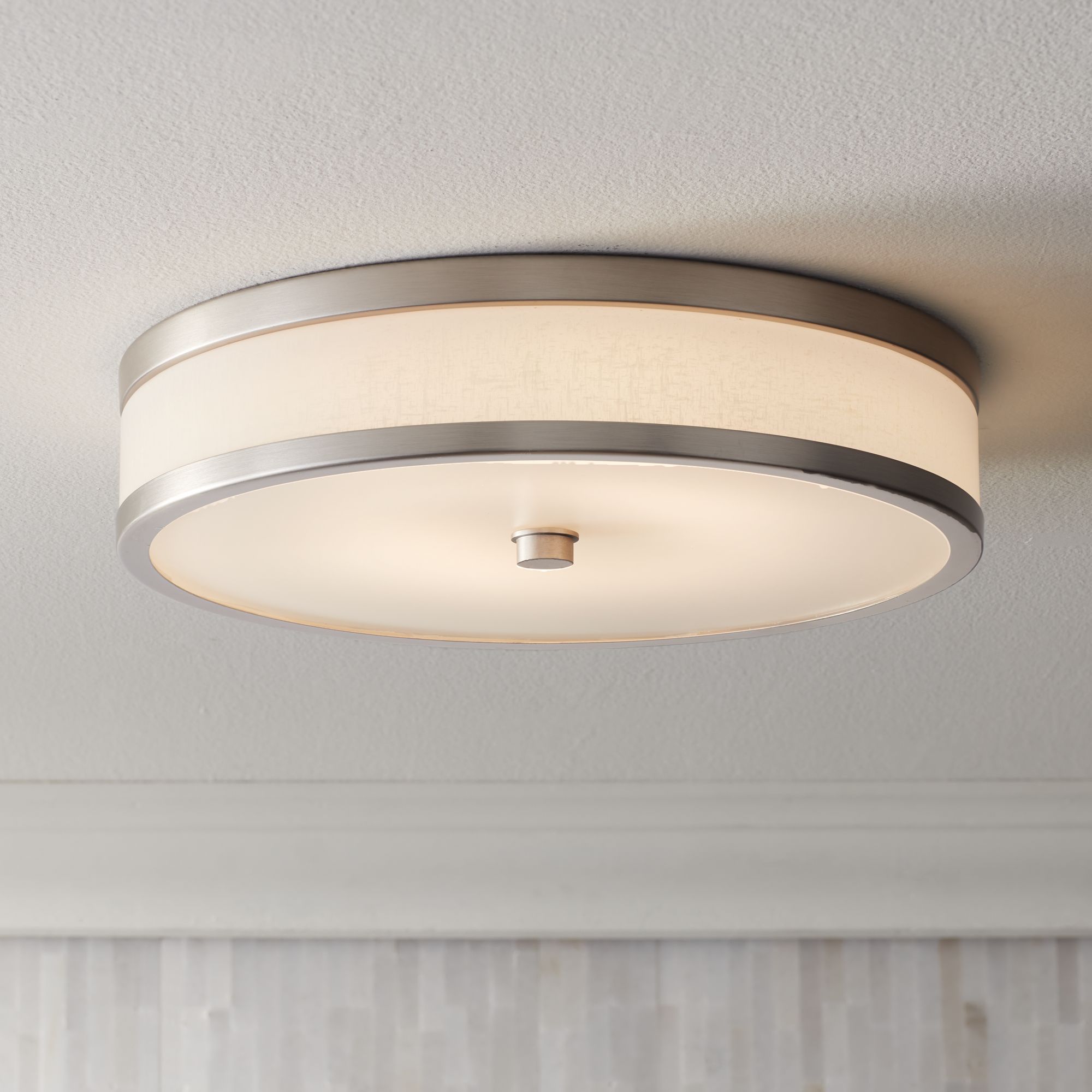 Kichler Pira 15" Wide Brushed Nickel Modern LED Ceiling Light